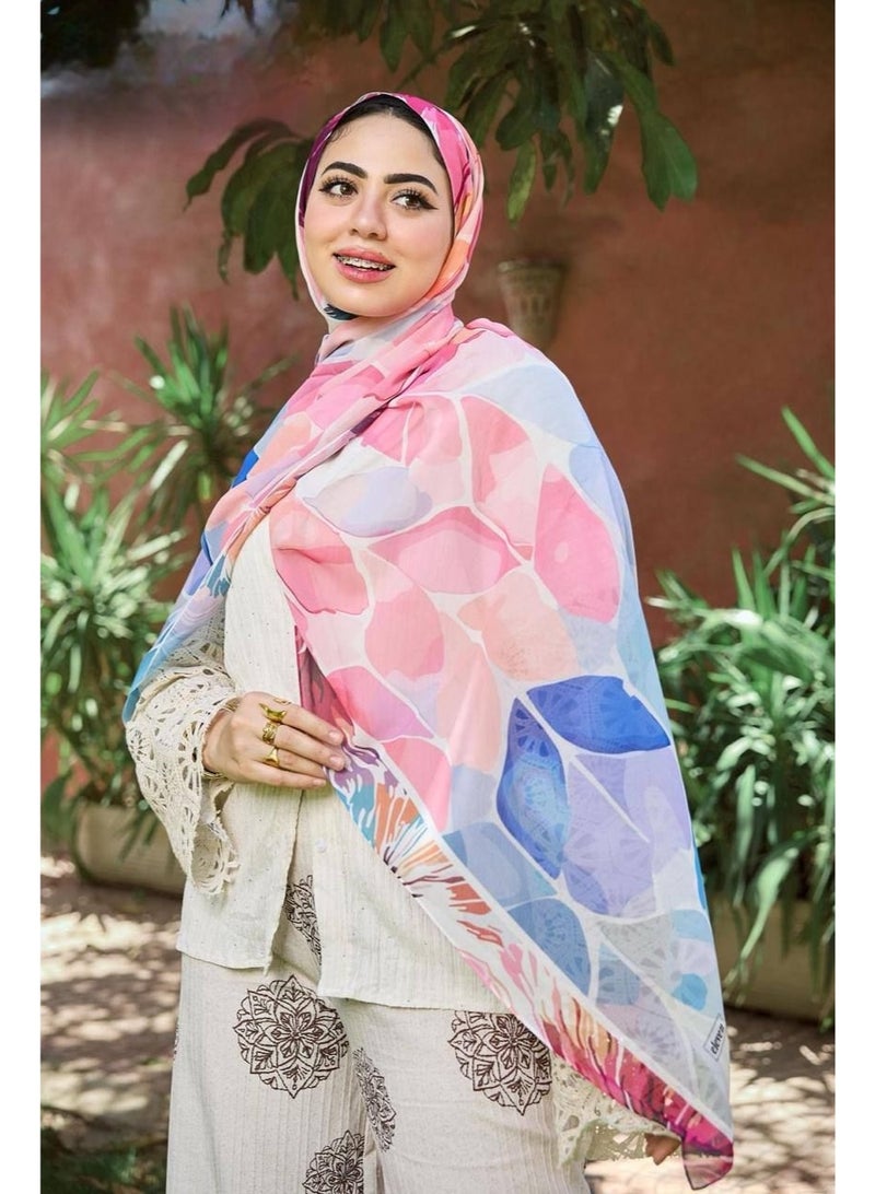 Scarf chiffon for women hijab 200×75 cm - Image 1