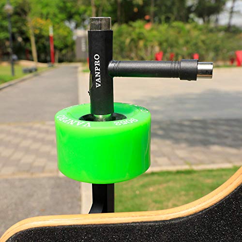 Vanpro skateboard tools skate tool all in oneUsed for installation and maintenance of various skateboards and roller skates，etc.(Snow Black, Pack of 1) - Image 5