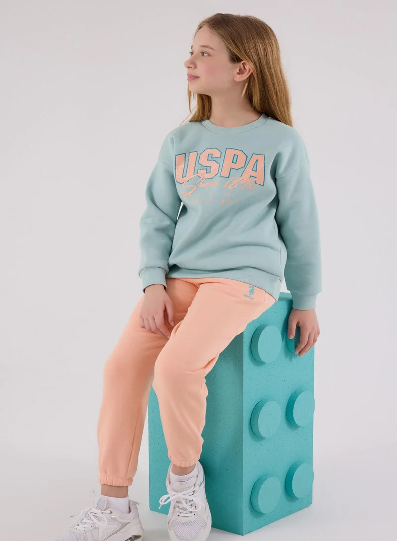 يو اس بولو اسن طقم جمبسوت بنات يو إس بولو أسن. أخضر بحري