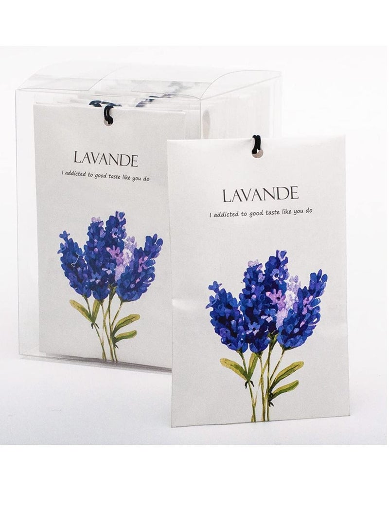 Lavender Sachet 1Box 12Pcs Dried Flower Bag Scent Drawer Freshener Closet Air Scented Deodorizer for Drawers Home Car Fragrance Product - Image 1