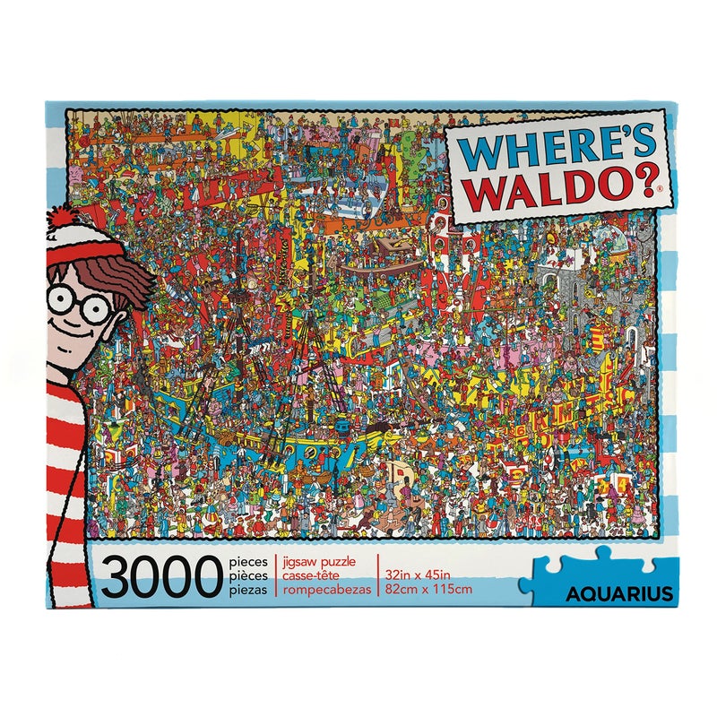 Aquarius Whereâ€™s Waldo 3000-Piece Jigsaw Puzzle - Image 1