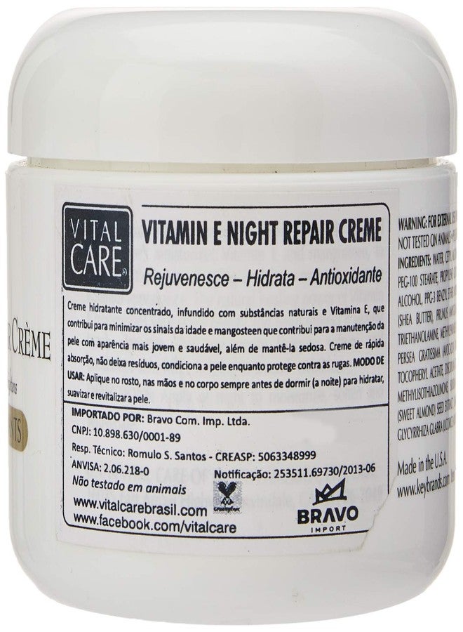 Vital Care Anti-Aging Vitamin E Night Repair Crème Jar 4 oz - Image 2