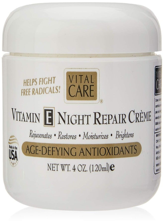 Vital Care Anti-Aging Vitamin E Night Repair Crème Jar 4 oz - Image 1