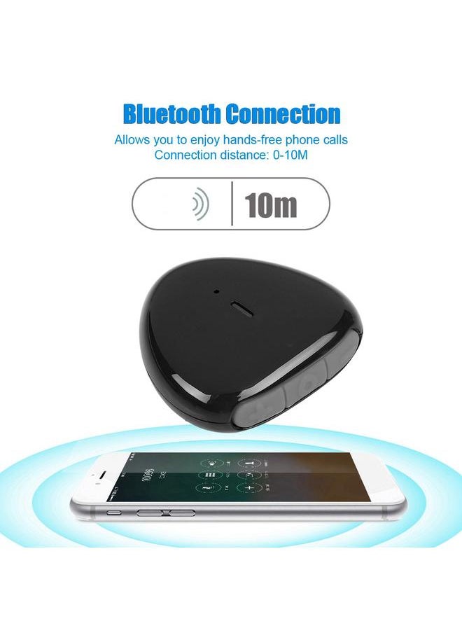 Thoraya Mini Wireless Heart-shaped Bluetooth Audio Receiver Wired Headphone Audio Adapter Black  - Image 5
