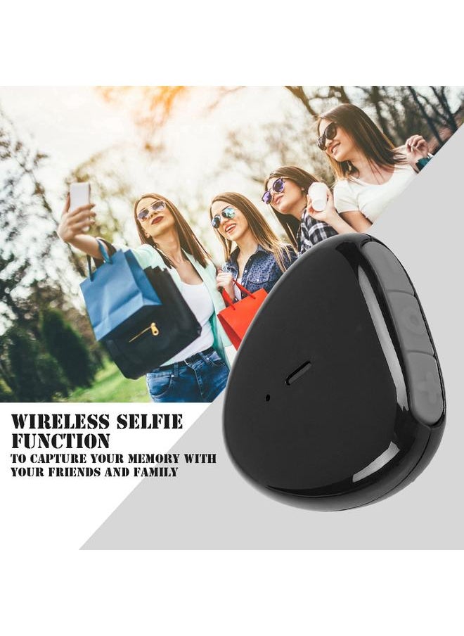 Thoraya Mini Wireless Heart-shaped Bluetooth Audio Receiver Wired Headphone Audio Adapter Black  - Image 3