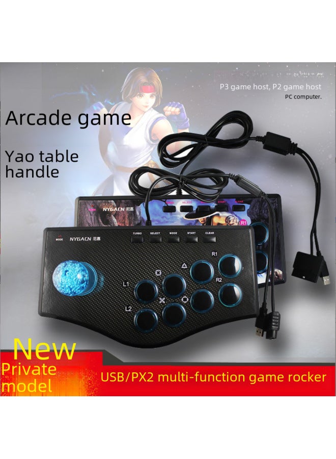 NYGACN P2 Computer Tv Projector Game Console Joystick P3 Android Mobile Phone Joystick Wired King Of Fighters Arcade Joystick - Image 2