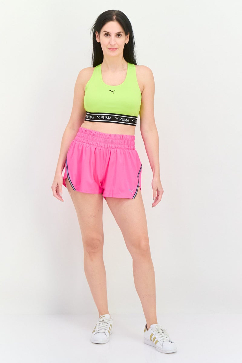 PUMA Women Sportswear Fit Brand Logo Training Shorts, Pink - Image 3