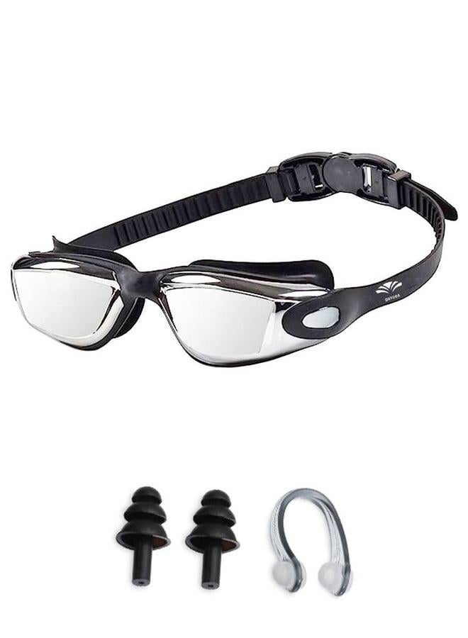 Generic Swim Goggles for Men Women Teens Anti-Fog UV Protection Leak-Proof Professional swim goggles with nose clip and earplugs - Image 1