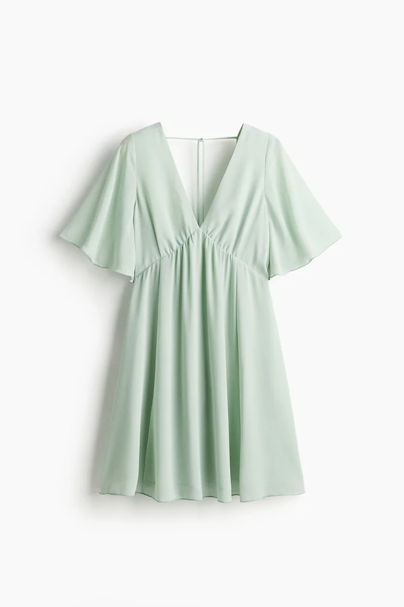 H&M V-neck chiffon dress