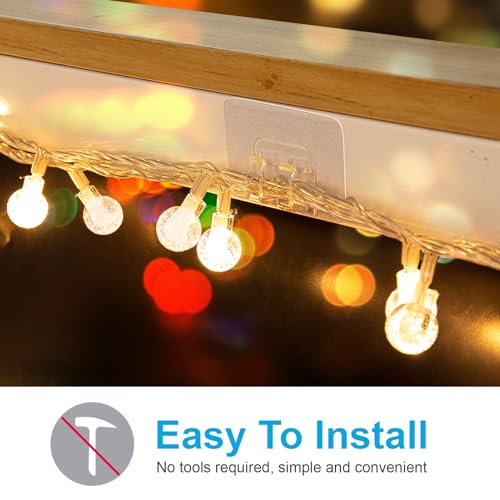 TidyHelper 24 PCS Christmas Light Clips, Adhesive Hooks for Outdoor String Lights, Heavy Duty Cable Clips with Waterproof Adhesive Strips, UV-Resistant Wall Wire Cord Holder for Porch Patio Decor - Image 5