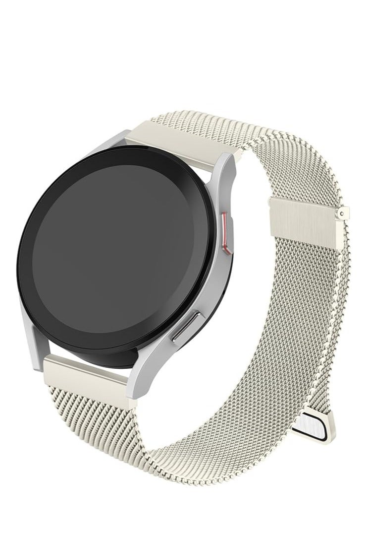 Magnetic Strap for Samsung Galaxy Watch Active/Active 2 40mm/44mm, Stainless Steel Metal Band - Loop Style Magnetic Straps for Samsung Galaxy Watch 7/6/5/4 40mm 44mm