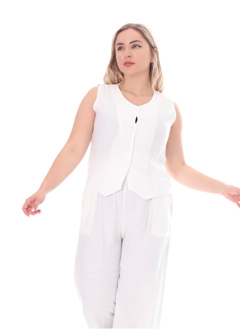 Plain women's pants set