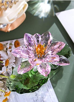 RARELY Crystal Pink Bowl Lotus Crafts Ornaments Dresser Special Ornaments To Give Mom Sisters And Friends The Best Gift  - Image 2