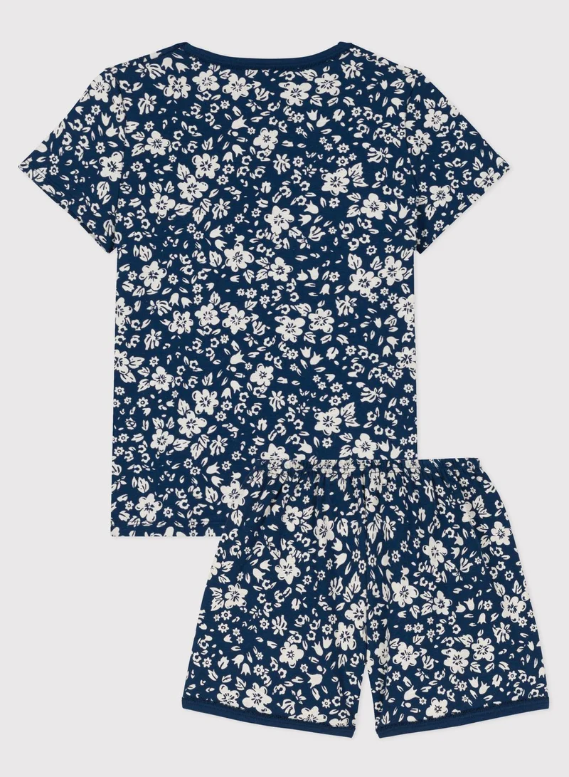 Petit Bateau Kids Floral Pyjama Set