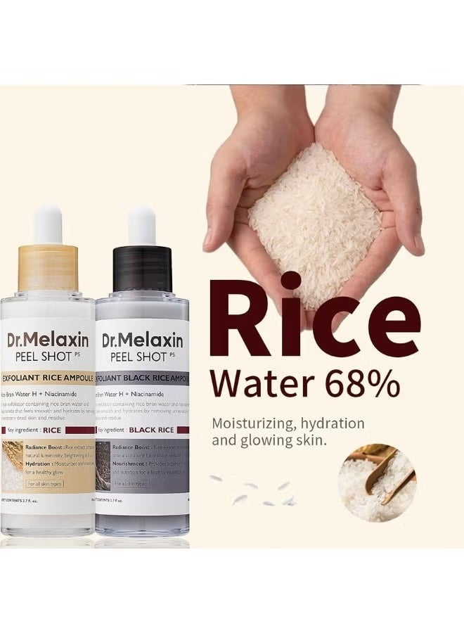 دكتور ميلاكسين التقشير مبولة، 2.8 أوقية سائلة (80 مل)، المسام، الرؤوس السوداء، تقشير الزبد، تقشير العناية، نسيج الأرز النخالة المياه، الأرز النخالة، الأرز الأبيض، الأرز الأسود، الرأس الأسود، الجاف - Image 4