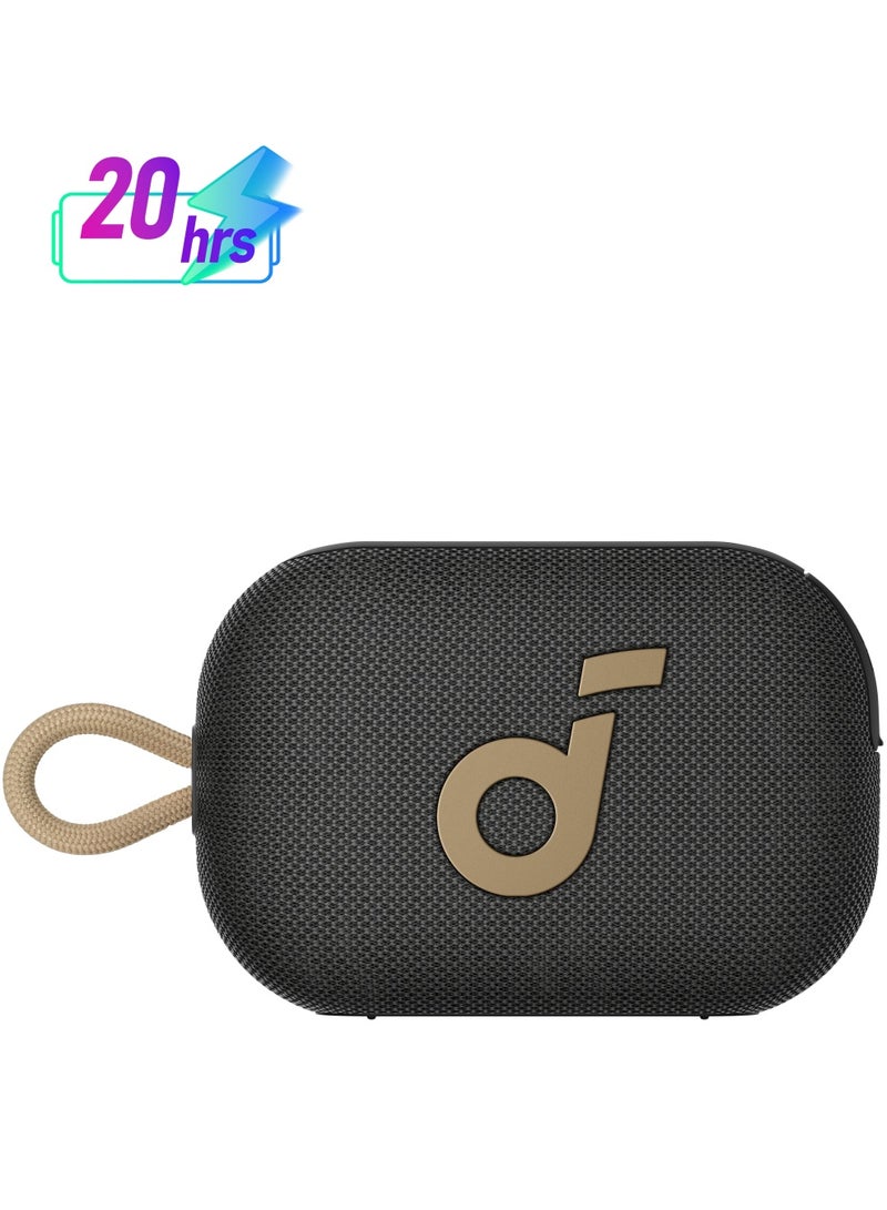 Soundcore Select 4 Go Bluetooth Speaker by Anker, Ultra Portable, Up to 20 H Playtime, IP67 Waterproof and Dustproof, Floatable, Powerful Sound, Ideal for Indoors and Outdoors BLACK & Golden - Image 1