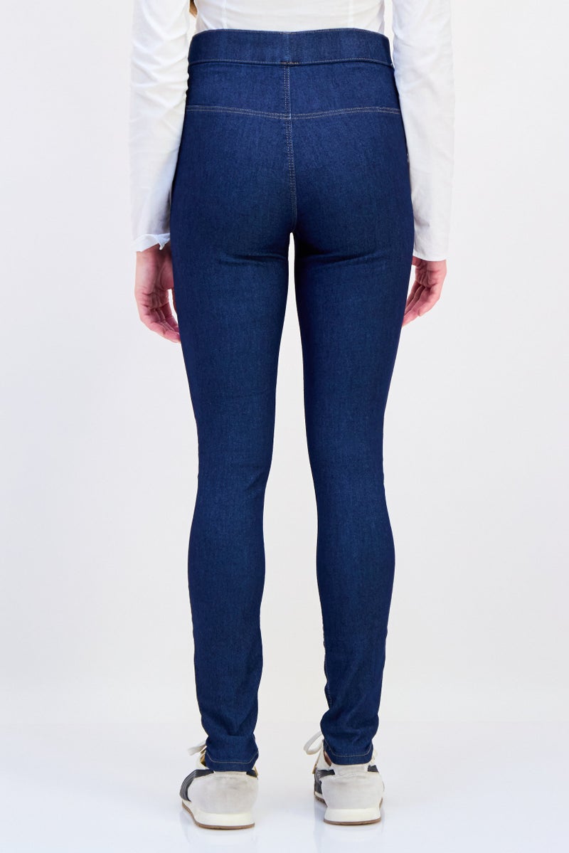 VERO MODA I Scenery By Vero Moda Women Regular Fit Washed Stretchable Jeans, Navy  - Image 3