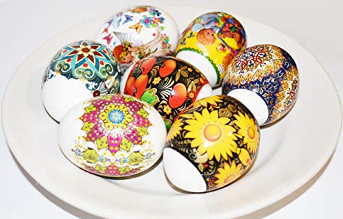 Diximus LOT 3 Thermo Heat Shrink Sleeves  Easter Egg Decorating Kit  Ukrainian Pysanky Supplies  Decorative Easter Egg Wraps  Easter Decoration Wraps Pysanka Pysanky  for 21 Easter Eggs - Image 5