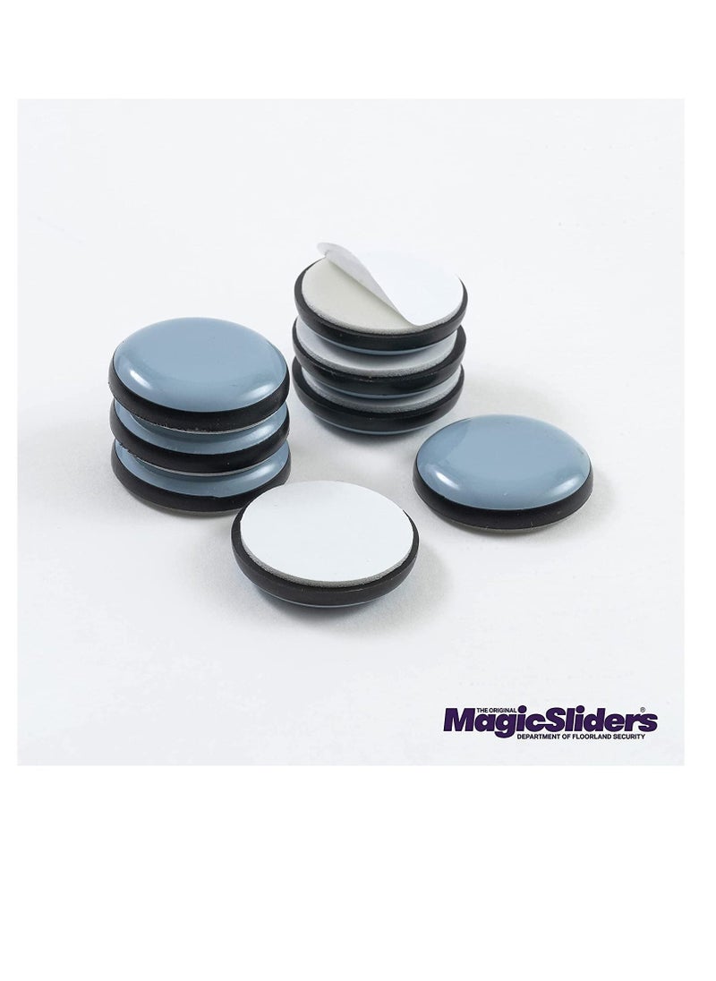 Magic Sliders - Magic Sliders 8025 Round 8 Pack - Furniture Pads, Floor Protectors, Adhesive Pad, Tables, Chairs, Couches, Bookcases, Double-sided Adhesive, Durable - Image 1