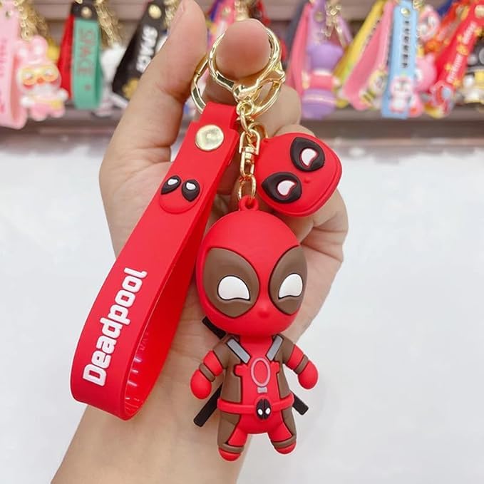 FowWelt Cartoon Characters Keychain for Girls Boys, Cute Silicon Keychains Accessories Keyring Key Purse Backpack Car Charms for Kids Gifts - Image 1