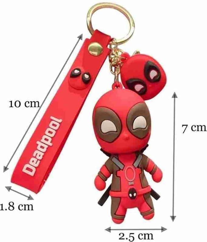 FowWelt Cartoon Characters Keychain for Girls Boys, Cute Silicon Keychains Accessories Keyring Key Purse Backpack Car Charms for Kids Gifts - Image 2