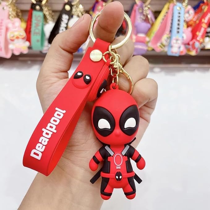 FowWelt Cartoon Characters Keychain for Girls Boys, Cute Silicon Keychains Accessories Keyring Key Purse Backpack Car Charms for Kids Gifts - Image 4