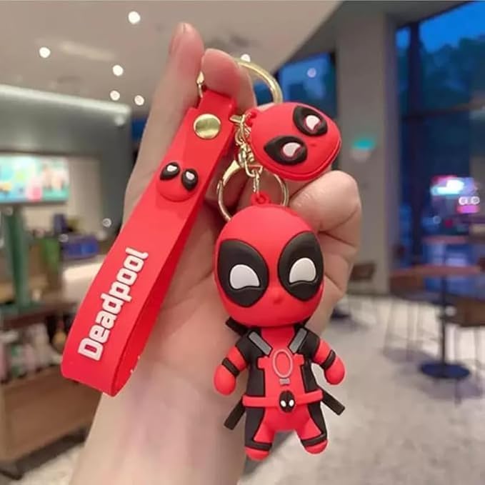 FowWelt Cartoon Characters Keychain for Girls Boys, Cute Silicon Keychains Accessories Keyring Key Purse Backpack Car Charms for Kids Gifts - Image 3