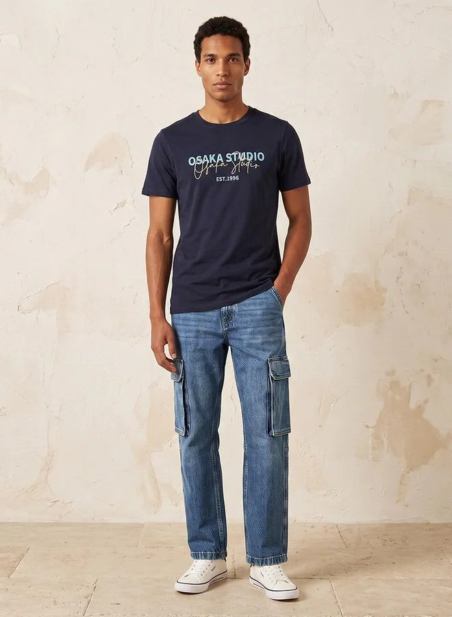 Splash FAV Denim Relaxed Fit Cargo Jeans