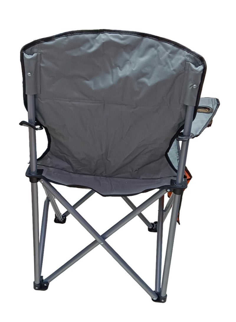 GO2CAMPS Foldable Camping Chair Heavy duty/Picnic chair/Out Door Chair  Hand Support with Cup Holder with Carry Bag(Blue) - Image 4