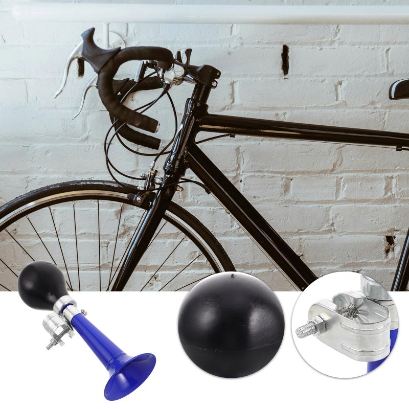 Metal Bicycle Air Horn 7 Inch Blue for Mountain Bike Ebike Safety Warning Signal - Image 4