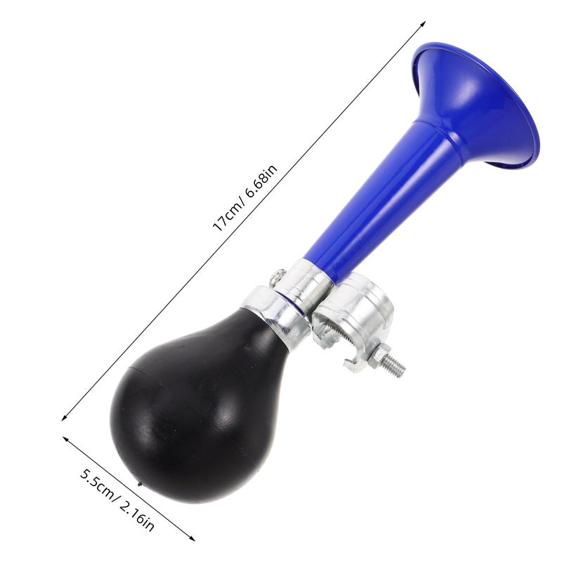 Metal Bicycle Air Horn 7 Inch Blue for Mountain Bike Ebike Safety Warning Signal - Image 3