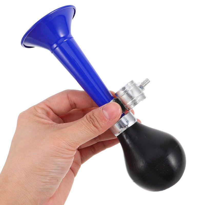 Metal Bicycle Air Horn 7 Inch Blue for Mountain Bike Ebike Safety Warning Signal - Image 5