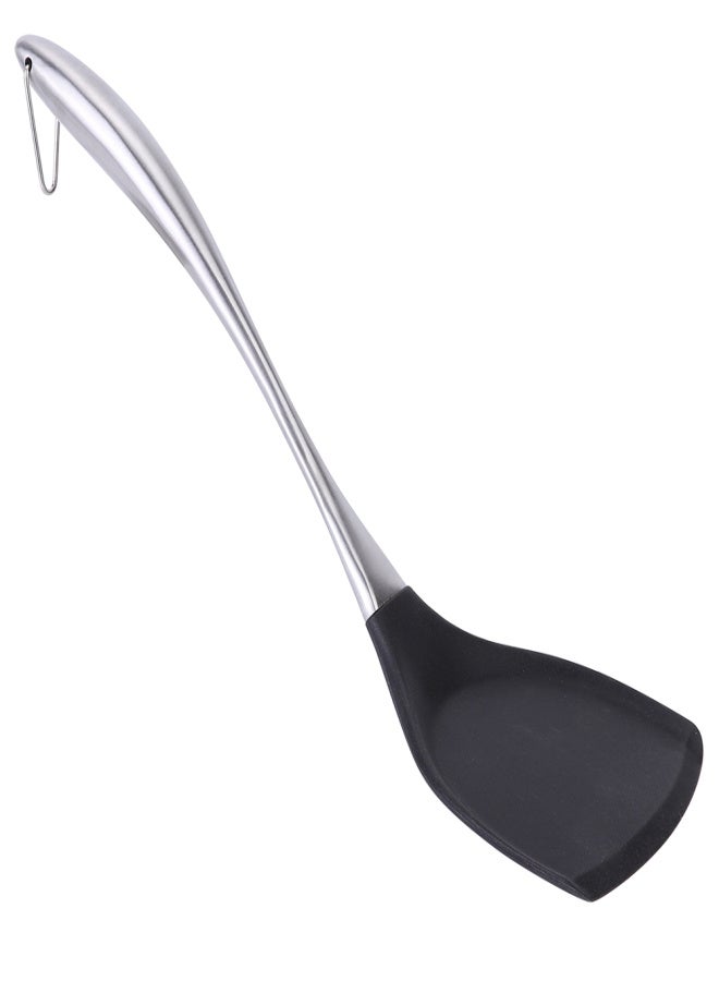 Stainless Steel Silicone Spatula Heat Resistant Long Handle Kitchen Utensil Cooking Tool - Image 1