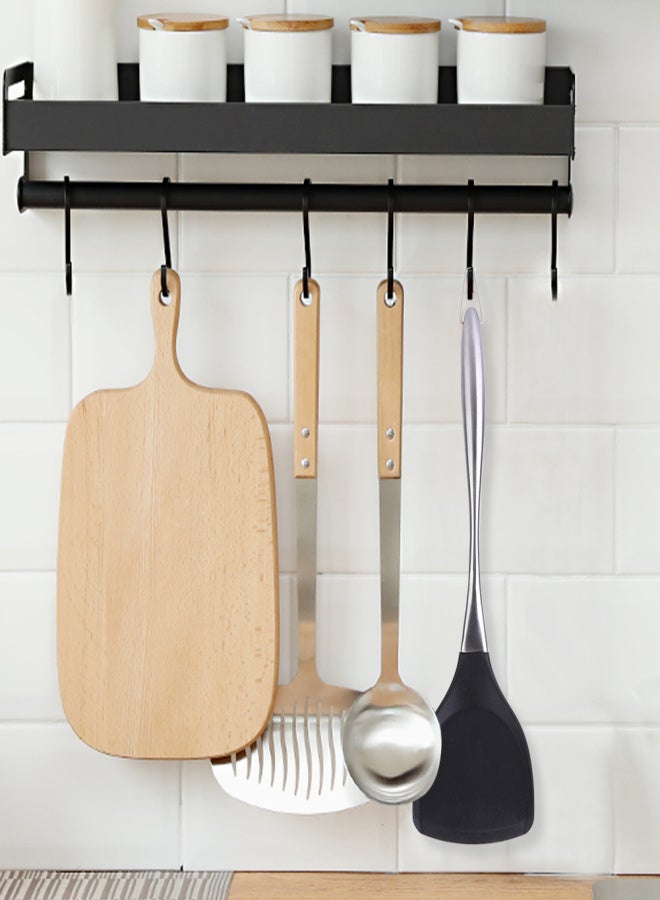 Stainless Steel Silicone Spatula Heat Resistant Long Handle Kitchen Utensil Cooking Tool - Image 3