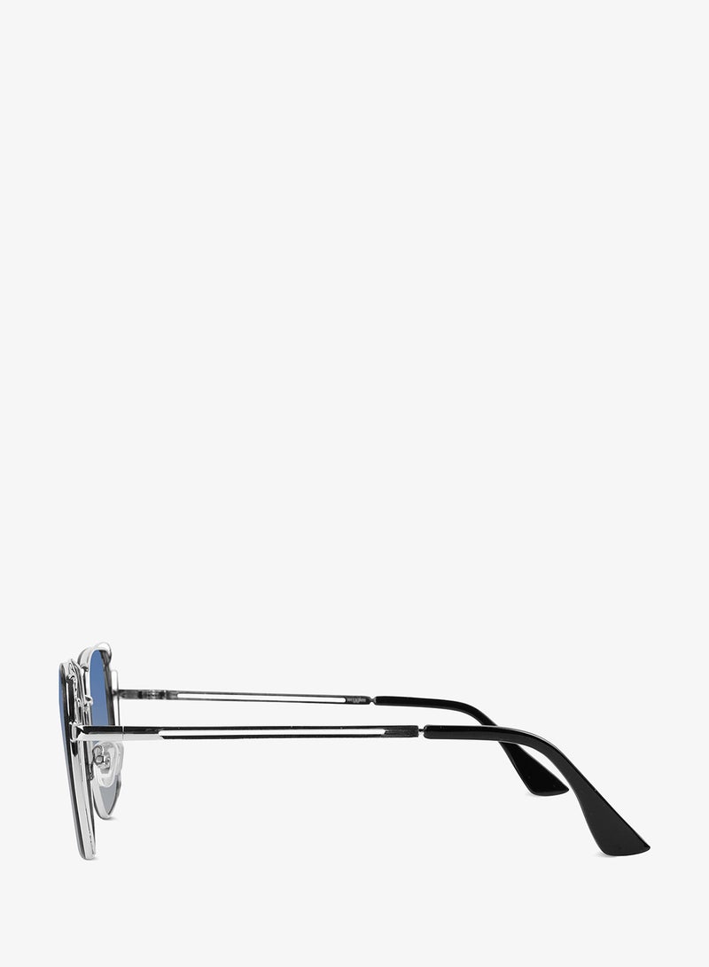 Woggles Latest & Stylish UV Protected Blue Square Sunglasses for Men & Women - Image 5
