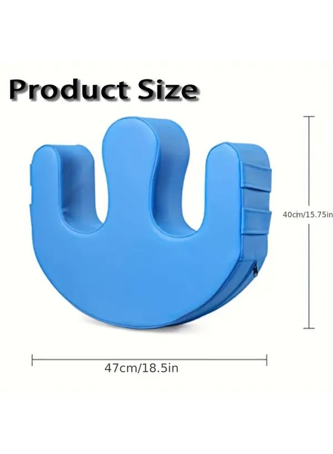 Memory Foam Bed Roll With Rotating Pillow Blue with Shoulder Strap Soft Comfort Support for Elderly And Bedridden Patients Anti Pressure Easy Roll Design With Removable Pad Contour Support Pillow Easy To Clean Material Usable All Year - Image 3