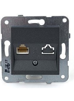 Viko - Artline Data+Numeris Socket Cover Smoked - Image 1