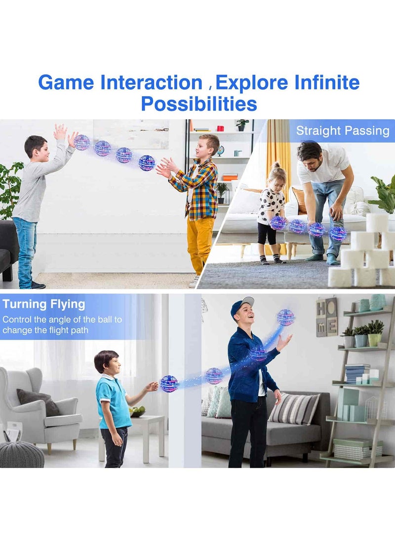 Aideli Flying Orb Ball Toy, Boomerang Hover Ball Drone with LED Lights, Galaxy Globe Fidget Spinner Cool Gift for Boys & Girls 6+ - Image 4