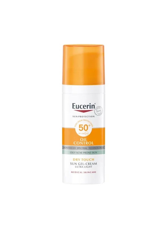 Eucerin Eucerin Sun Oil Control SPF 50+ Sunscreen Gel-Cream, Dry Touch & Anti-Shine, 50ml  - Image 1