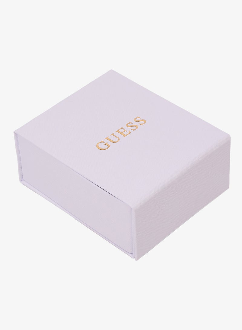 GUESS 24mm Crystal Hearts Pendant Necklace - Image 3