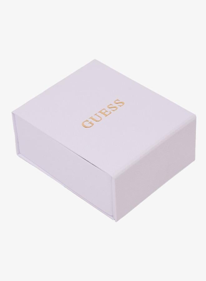 GUESS 24mm Crystal Hearts Pendant Necklace - Image 4