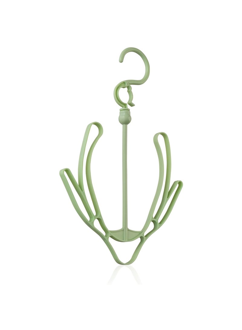 1 pc Shoe Drying Rack Double Hook - Plastic Shoe Hangers - Flip Flop Hanger for Closet Shoes Storage - Multi-Functional Shoe Hanger Hooks for Home  - Image 1