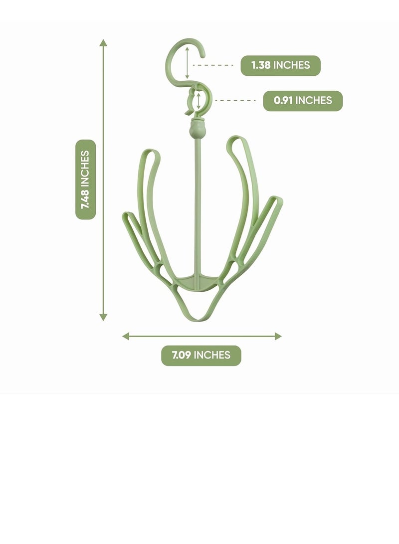 1 pc Shoe Drying Rack Double Hook - Plastic Shoe Hangers - Flip Flop Hanger for Closet Shoes Storage - Multi-Functional Shoe Hanger Hooks for Home  - Image 4