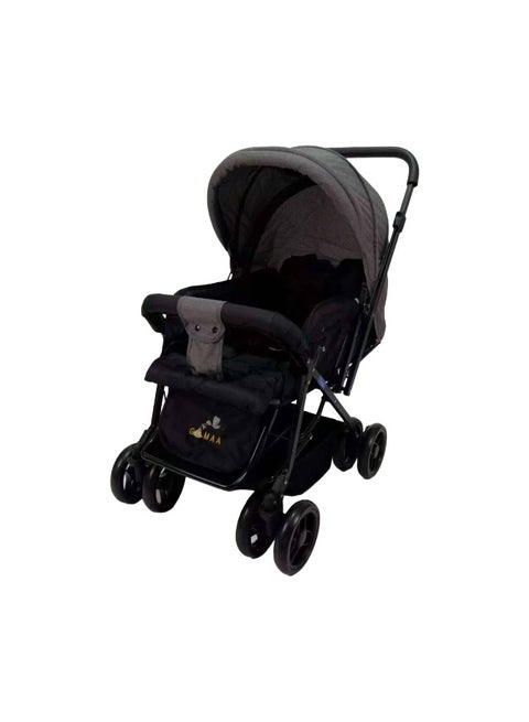 Push & Go with Armor Flip Stroller Multicolor_GREY_HAPPY KIDDO