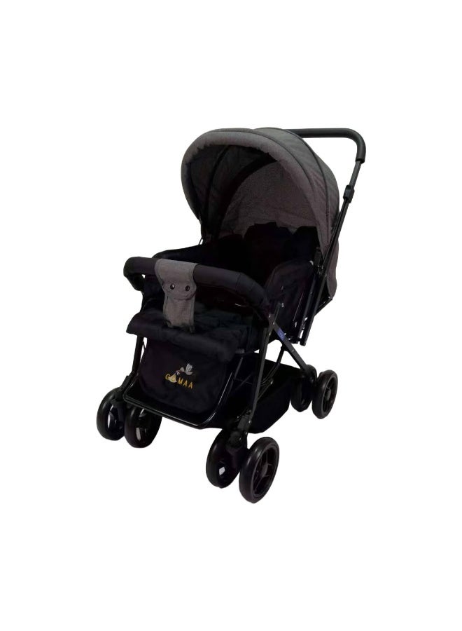 Push & Go with Armor Flip Stroller Multicolor_GREY_HAPPY KIDDO