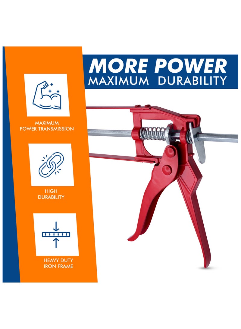 SIKA Duravel White Silicone Sealant, Silicone Gun and Scraper Kit - Sika116-GP Universal Silicone Sealant, Heavy-Duty Silicone Gun | General Purpose Acetoxy Cure Silicone Sealant, 280m - Image 5