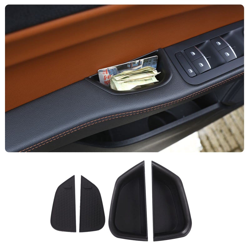 TOYCIDFG Front Row Door Side Storage Box for Alfa Romeo Giulia 20172020 Armrest Phone Container Storage Box Handle Pocket