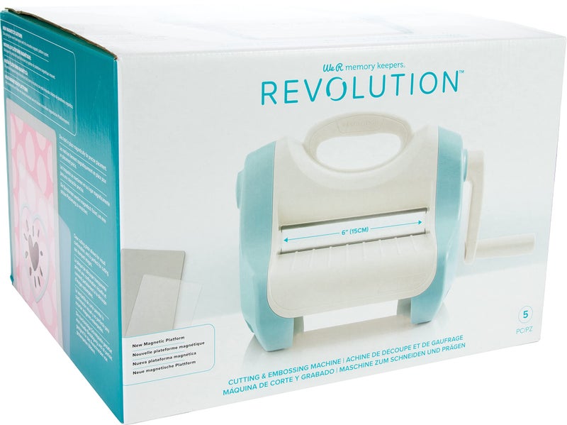 We R Memory Keepers Revolution Portable Die Cut, Embossing, Cutting Machine Includes Magnetic Mat, Embossing Plate and Die Cutting Plate, Scrapbooking, Journaling, Card Making - Image 2
