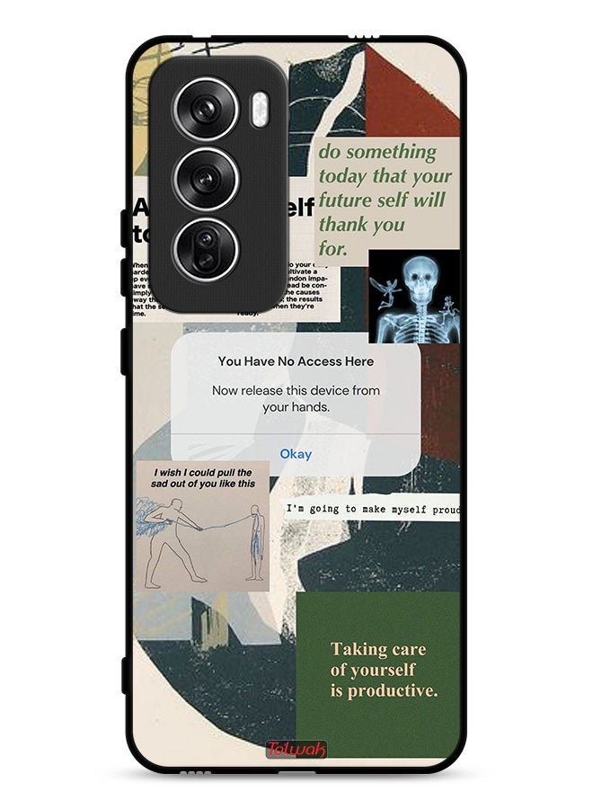 Tolwak Oppo Reno12 5G Protective Case Cover Allow Yourself To Grow - Image 1