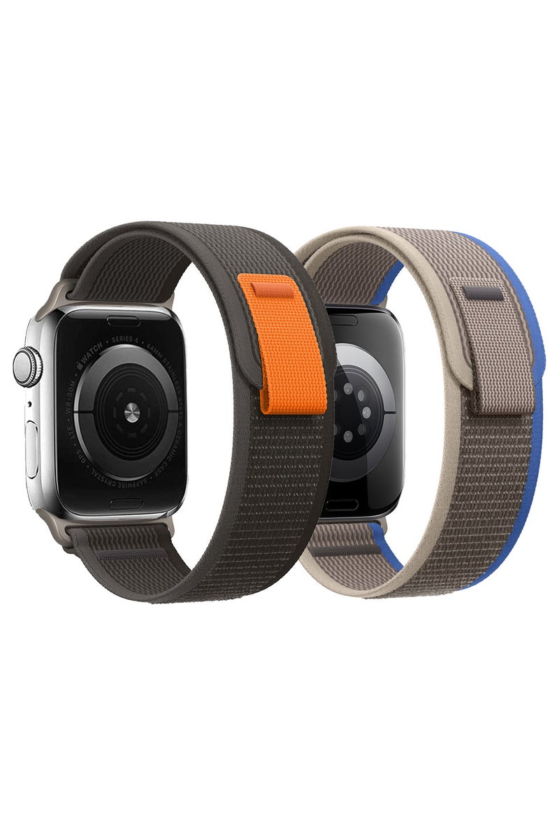 ECVV Nylon Sport Watch Bands Compatible with Apple Watch Band 42/44/45/49mm, Soft Replacement Velcro Strap for iWatch Ultra Series SE 8/7/6/5/4/3/2/1 Strap for Women Men - Image 1